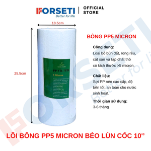 ระบบกรองน้ำขนาดใหญ่ 10 นิ้ว ยี่ห้อฟอร์เซติ - ไส้กรองพลาสติก สำหรับใช้ในครัวเรือน ติดตั้งง่าย 1 ขั้นตอน - Product Image 5