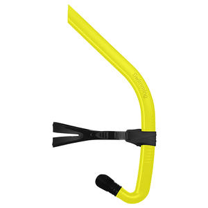 Frontale PVC lichtgewicht drijvende snorkel met siliconen mondstuk, op maat gemaakte kleur voor volwassenen en kinderen - Product Image 2