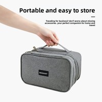 Sac de rangement pour câbles de données, sac numérique multifonctionnel portable en tissu Oxford, chargeur, batterie externe, écouteurs, accessoires électroniques