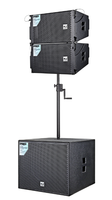 Altavoz de Subgraves LR10 TR18S de 10 Pulgadas, Conjunto de Altavoces de Línea Profesional Pequeños de Alta Potencia para Exteriores, Conjunto Completo
