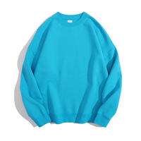 Sweatshirts à capuche personnalisés surdimensionnés à col ras du cou en coton de haute qualité à épaules tombantes Vente en gros