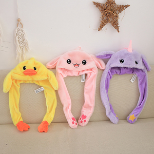 Kulaklarını çimdiklediğinizde hareket eden yeni parlak tek boynuzlu at ördek köpek şapkası - Product Image 5