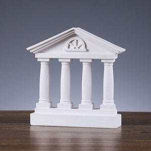 Artes Místicas, Templo Griego Antiguo, Columna Romana, Modelo de Resina, Adorno de Estilo Europeo, Escultura Decorativa Artesanal para el Hogar y la Oficina - Product Image 4