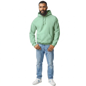 Personnalisé Hommes Boxy Fit Hoodies French Terry Pull Coton Hoodies Blanc Personnalisé Lavage À L'acide Patch Broderie Hoodies - Product Image 1