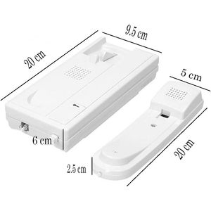 Kit de Intercomunicación para Vivienda Unifamiliar con Unidad Externa e Interna, Abrepuertas de 2 o 4 Cables - Product Image 2