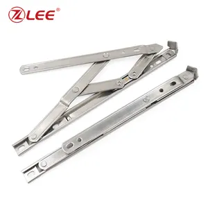 Zhaoqing Jinli Hardware Accessories Factory Stainless Steel Window Stay Hinge 18mm 4 Bar Square Groove Friction Stay Hinge