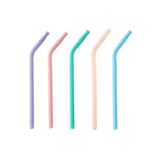 Biodegradable Eco Friendly Bar Accessories Organic Natural Wholesale Customized Logo Color <b>Reusable</b> Silicone Drinking <b>Straws</b> - Product Image 4