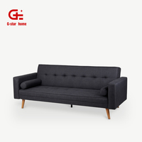 Moderno y cómodo Click Clack Convertible plegable Loveseat sofá extraíble futón sofá cama para la venta