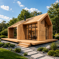 Maison préfabriquée de luxe autonome à énergie solaire, cabane mobile confortable, provenant de Chine