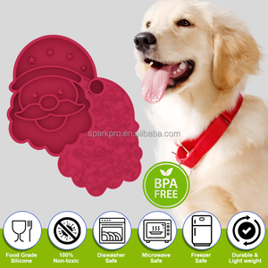 Mangkuk Anjing Silikon Gaya Santa Claus Natal 2 in 1, Tempat Makan dan Minum, Mangkuk Makanan Hewan Peliharaan - Product Image 3