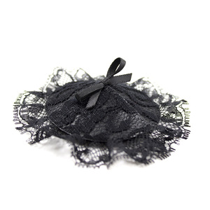 Cache-tétons sexy en dentelle de soie/coton noir avec nœud, pour la santé sexuelle, style <span class=keywords><strong>SM</strong></span> - Product Image 1