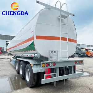 Semirremolque Cisterna de Combustible de 3 Ejes de Aleación de Aluminio con Frenos de Disco EBS <span class=keywords><strong>ABS</strong></span> para Transporte de Líquidos Peligrosos a África y Medio Oriente - Product Image 4