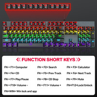Keyboard Mekanik RGB Berkabel USB untuk Gaming Bahasa Spanyol Teclado Mechanico Espanol Untuk PC Baru Clavier Gamee Gamers Claviers De Jeu