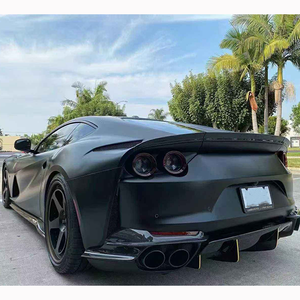 Convient pour <span class=keywords><strong>Ferrari</strong></span> 812 Upgraded Front Lip Center Lip Spoiler Side Skirts Carbon Fiber Body Kit - Product Image 6