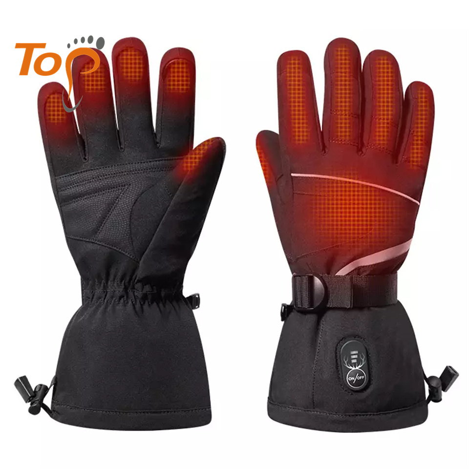 Зимняя теплая верхняя одежда, для занятий спортом, водонепроницаемый сенсорный экран Электрический мотоцикл лыжный usb аккумуляторная батарея с подогревом перчатки
