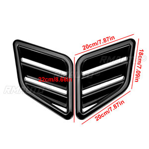 ฝาครอบช่องระบายอากาศฝากระโปรงหน้ารถยนต์ทรง MAX สำหรับ Honda, Kia, Toyota, Mazda, Lexus พร้อมสติ๊กเกอร์ตกแต่ง - Product Image 2