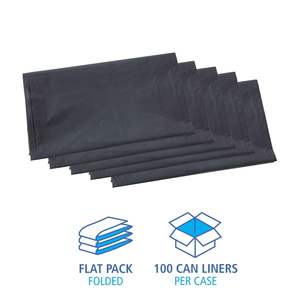 ถุงขยะอุตสาหกรรมสีเทาขนาด 33 แกลลอน หนา 1.3 มิล ยี่ห้อบอร์ดวอล์ค ขนาด 33 x 39 นิ้ว บรรจุ 100 ใบ/กล่อง ถุงขยะสำหรับใช้ในครัวเรือนแบบความหนาแน่นต่ำ - Product Image 4