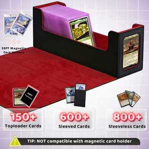 สำหรับกล่องใส่การ์ด CCG และซองใส่การ์ดแบบแข็ง ทำจากหนัง PU พร้อมซองใส่การ์ดแบบแม่เหล็ก กันน้ำและทนทานต่อการสึกหรอ - Product Image 2