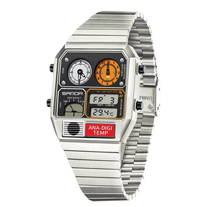 Novo 3192 Top Relógio Digital para Juventude e Lazer dos homens Multi Funcional Temperatura <span class=keywords><strong>Gauge</strong></span> Cronômetro Timing Relógios Eletrônicos - Product Image 3