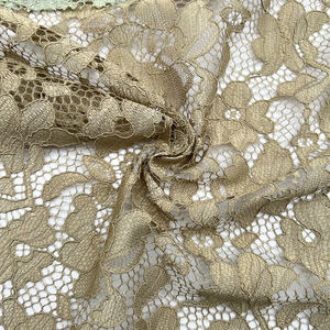 Tela de Encaje Guipur Blanco con Ojales, Tela de Tul Bordada <span class=keywords><strong>para</strong></span> Vestidos de Novia, Encaje Francés con Pestañas, Suministro de Fábrica - Product Image 5