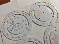 Circuit imprimé LED circulaire simple face FR4, carte de circuit imprimé LED circulaire à masque blanc, PCB annulaire creux pour éclairage LED annulaire