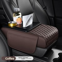 Boîte d'accoudoir de voiture Micora 5-en-1 avec divers logos, coussin rehausseur, porte-gobelet et boîte à mouchoirs, modèle DZ01, fabriqué dans le Zhejiang