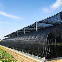 Lichtgewicht HDPE gebreide schaduwdoek 60% 80% UV-bestendig, eenvoudig te installeren, landbouwschaduwdoek voor kassen