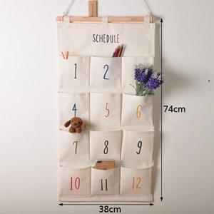 Household Sundries Collection Key Storage Hanging Organizer With 8 Independent Compartments - Product Image 3