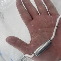 Le plus récent 5 pieds de hauteur blanc Nylon Monofilament acier plombs frisbee coulé filet pêche jeter main épuisette
