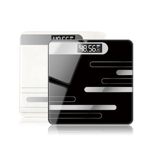 एलईडी प्रदर्शन पोर्टेबल बाथरूम शरीर में वसा तराजू आयताकार दर्पण इलेक्ट्रॉनिक यात्रा मिनी शरीर के वजन पैमाने - Product Image 1