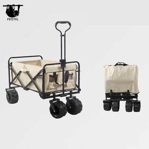 Feistel ráp có thể gập lại toa xe, bãi biển giỏ hàng công suất lớn, Nhiệm Vụ nặng nề gấp toa xe di động, đóng mở toa xe - Product Image 2