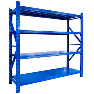 Estantería de Almacén de Acero Laminado en Frío, Resistente, de 4 Niveles, Ajustable, Sin Pernos, de Gran Capacidad de Carga, Apilable - Product Image 2