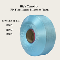 Custom Color PP Multifilament Yarn 900D 100% Polypropylene High Tenacity Raw/Dyed for Webbing and Straps