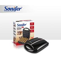 Sonifer SF-6141 Nouvelle Machine à Donuts Électrique Automatique Rapide et Compacte à 16 Trous pour Usage Domestique