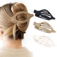 Nouvelles pinces à cheveux en plastique mat surdimensionnées populaires, multi-usages, pour coiffure de fête et couleurs pastel pour femmes