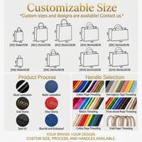 Bolsa de Regalo de Papel Floral Impresa Personalizada con Asas de Cuerda para Empaque de Flores Grandes