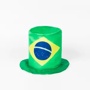 2024促销定制设计热卖聚酯足球足球世界杯广告活动国旗球迷帽子