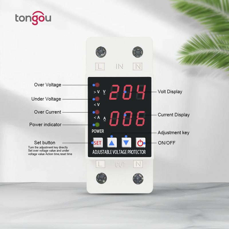 Din Rail Single Phase Dual Display