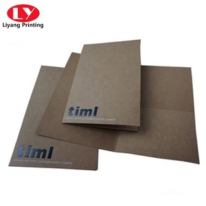 Tùy Chỉnh Tái Chế Kraft Giấy Cá Nhân Hoá A5 A4 <span class=keywords><strong>A3</strong></span> Tài Liệu Tập Tin Thư Mục Với Màu Đen Dập Nổi In Ấn - Product Image 3