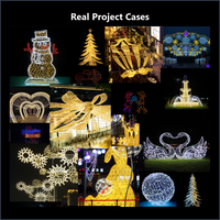 Lumière LED 3D géante personnalisable OEM ODM IP65 pour extérieur, motif Élan, sculpture de renne pour la décoration de Noël des places publiques et des parcs