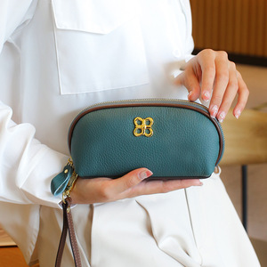 Fashion High-end Girls' <b>Small</b> PU Durable Waterproof Zipper Coin <b>Purse</b> Mobile Phone Bag with 1L Capacity Luxury - Product Image 6