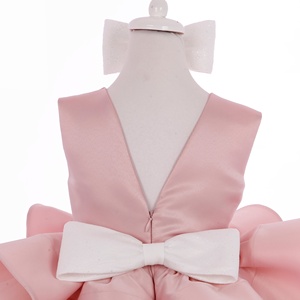 Vestido de lujo moderno para niñas, hermoso diseño personalizado de alta calidad, encaje, patrón 3D, Midi, gasa, Primavera, fiesta de cumpleaños, boda - Product Image 3