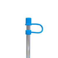 Embouts de paille en silicone réutilisables d'usine couvrent les pailles anti-déversement en silicone anti-poussière bouchon étanche pour la paille à boire