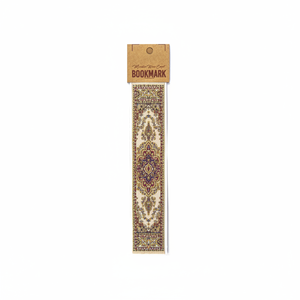 Crema-De Oro miniatura alfombra diseñado turco tejido marcador - Product Image 2