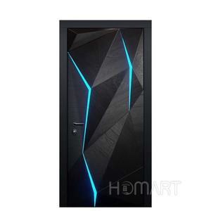 Puerta <span class=keywords><strong>de</strong></span> <span class=keywords><strong>Seguridad</strong></span> <span class=keywords><strong>de</strong></span> Lujo para Villa, Puerta Exterior <span class=keywords><strong>de</strong></span> Aluminio Blindada <span class=keywords><strong>con</strong></span> Cerradura Inteligente - Product Image 3
