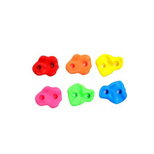 20 Multi- Colored Rock Climbing Holds for Kids and Adults, Large Rock Wall Grips for Indoor and Outdoor Play Set