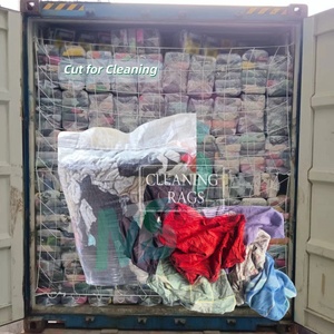 Chiffons en coton en gros directement de l'usine, mélange de couleurs, chiffons de nettoyage coupés, chiffons en coton pour l'industrie - Product Image 1