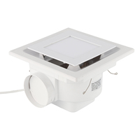 Ventilateurs encastrés HVAC à faible bruit de 4, 5 et 6 pouces, personnalisables, pour le refroidissement de l'air, l'extraction de l'air des serres, avec éclairage LED