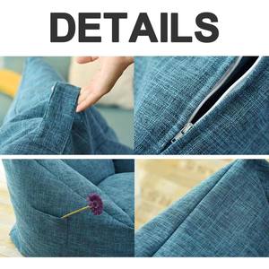 Fauteuil <span class=keywords><strong>pouf</strong></span> sans rembourrage pour enfants, adultes, famille, camping, fête, jeu, canapé paresseux, <span class=keywords><strong>pouf</strong></span>, ottoman, siège de sol tatami, housse de <span class=keywords><strong>pouf</strong></span> - Product Image 4