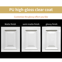 Laque PU à base de solvant haute brillance pour bois - Couche de finition blanche anti-affaissement, non-jaunissante, résistante aux rayures, effet miroir